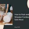 pack wooden furniture for moving