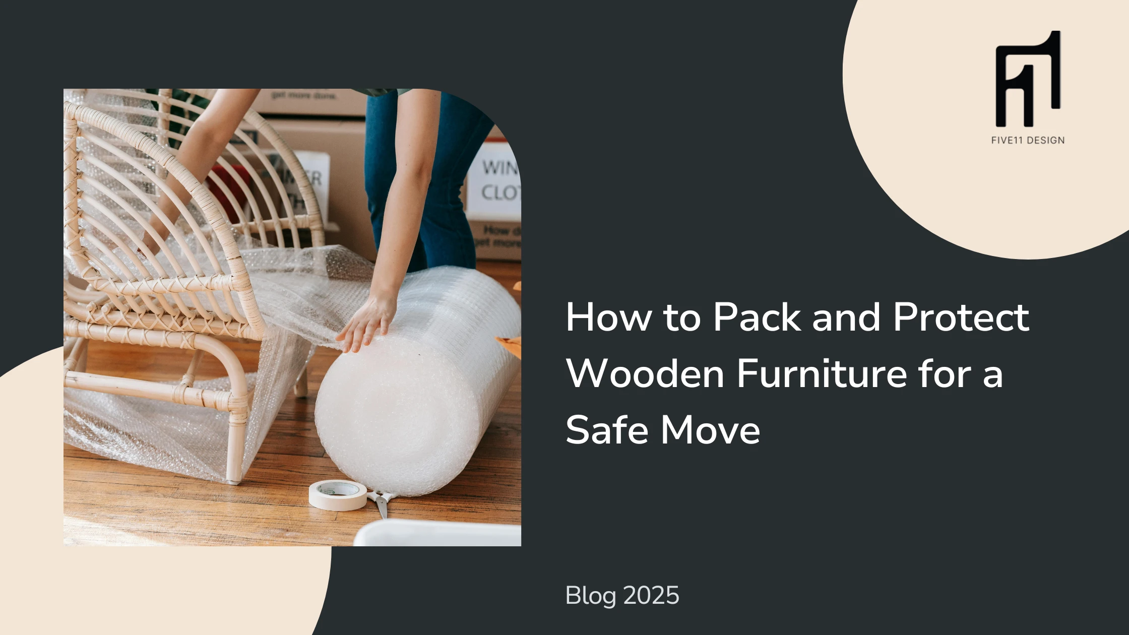 pack wooden furniture for moving